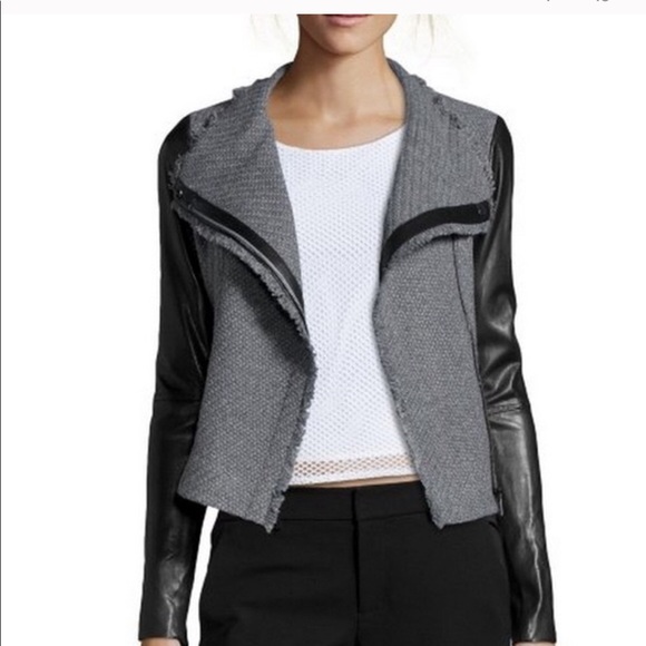 Vince Tweed and Leather jacket - Picture 2 of 13